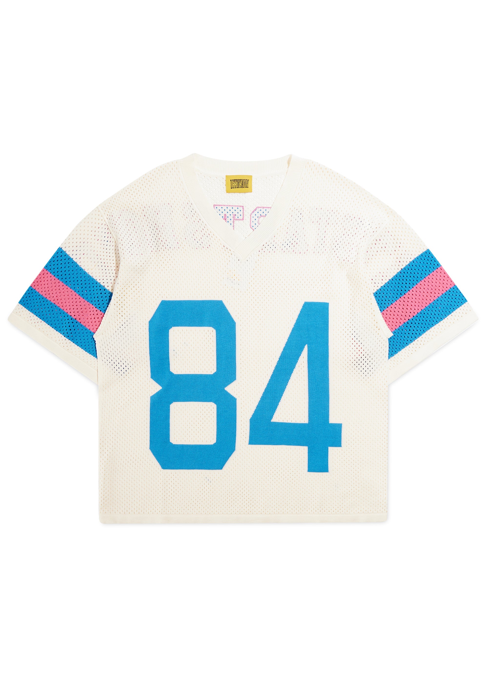 Knit Jersey - Cream/Blue Knit Jersey - Cream/Blue