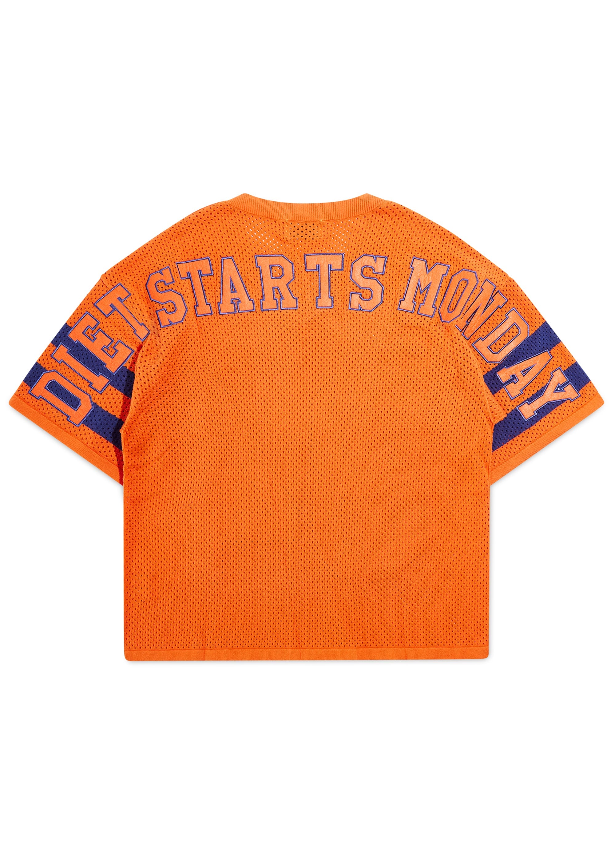 Knit Jersey - Orange/Navy Knit Jersey - Orange/Navy