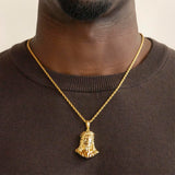 Jesus Piece Necklace Pendant & Rope Chain AI Jesus Piece Necklace Pendant & Rope Chain AI