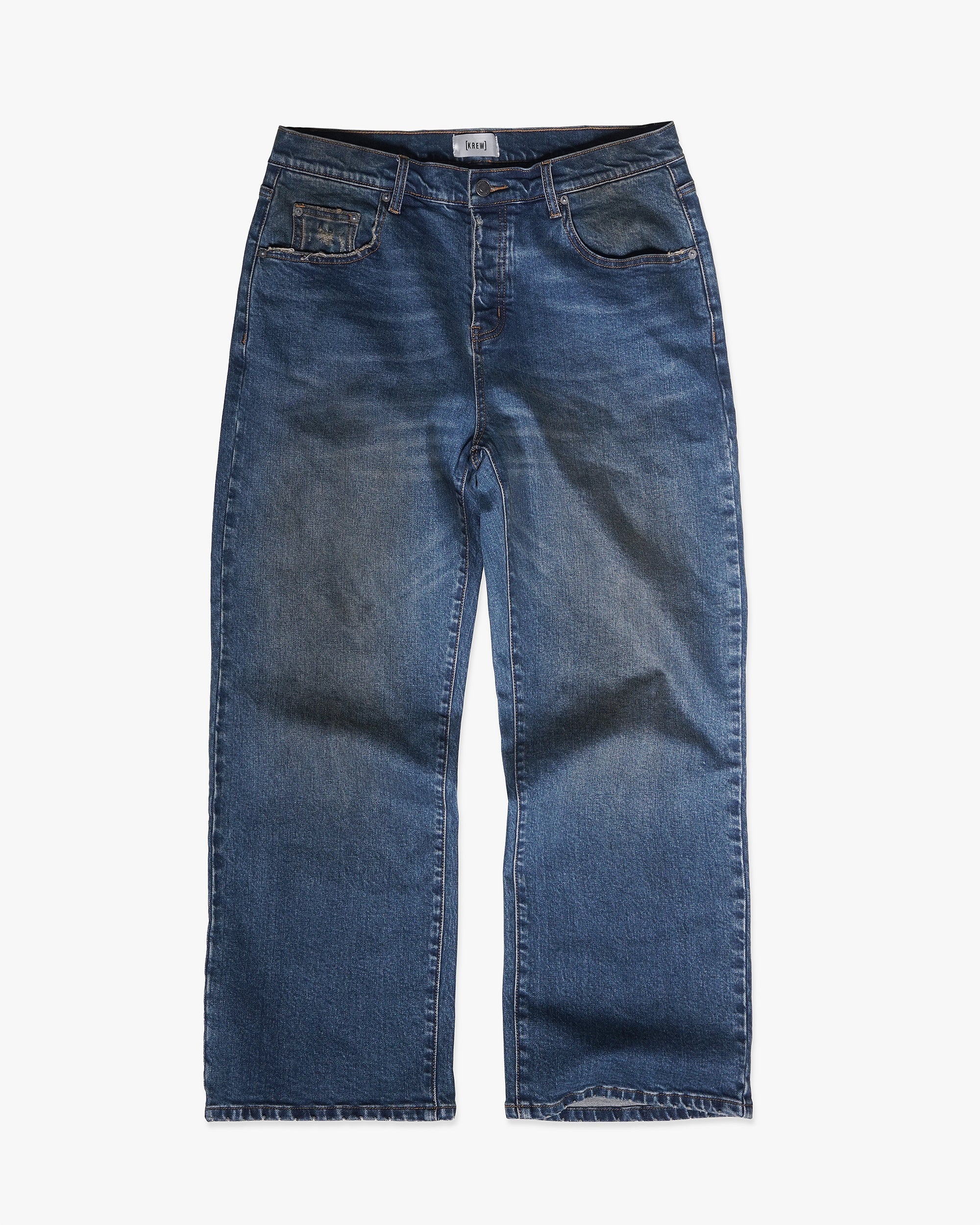 K-LOOSE JEANS - USED BLUE K-LOOSE JEANS - USED BLUE