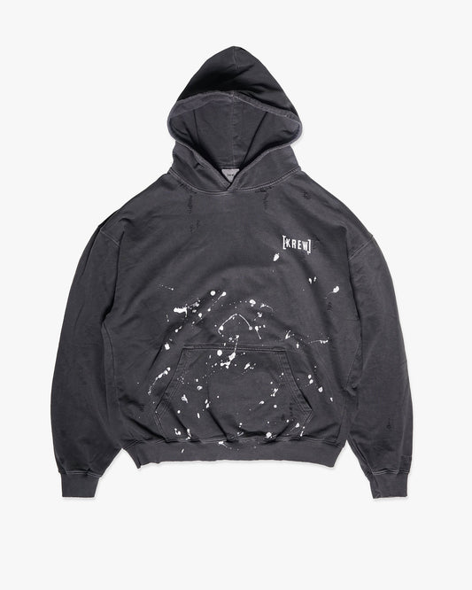RIPPER HOODIE - FADED BLACK