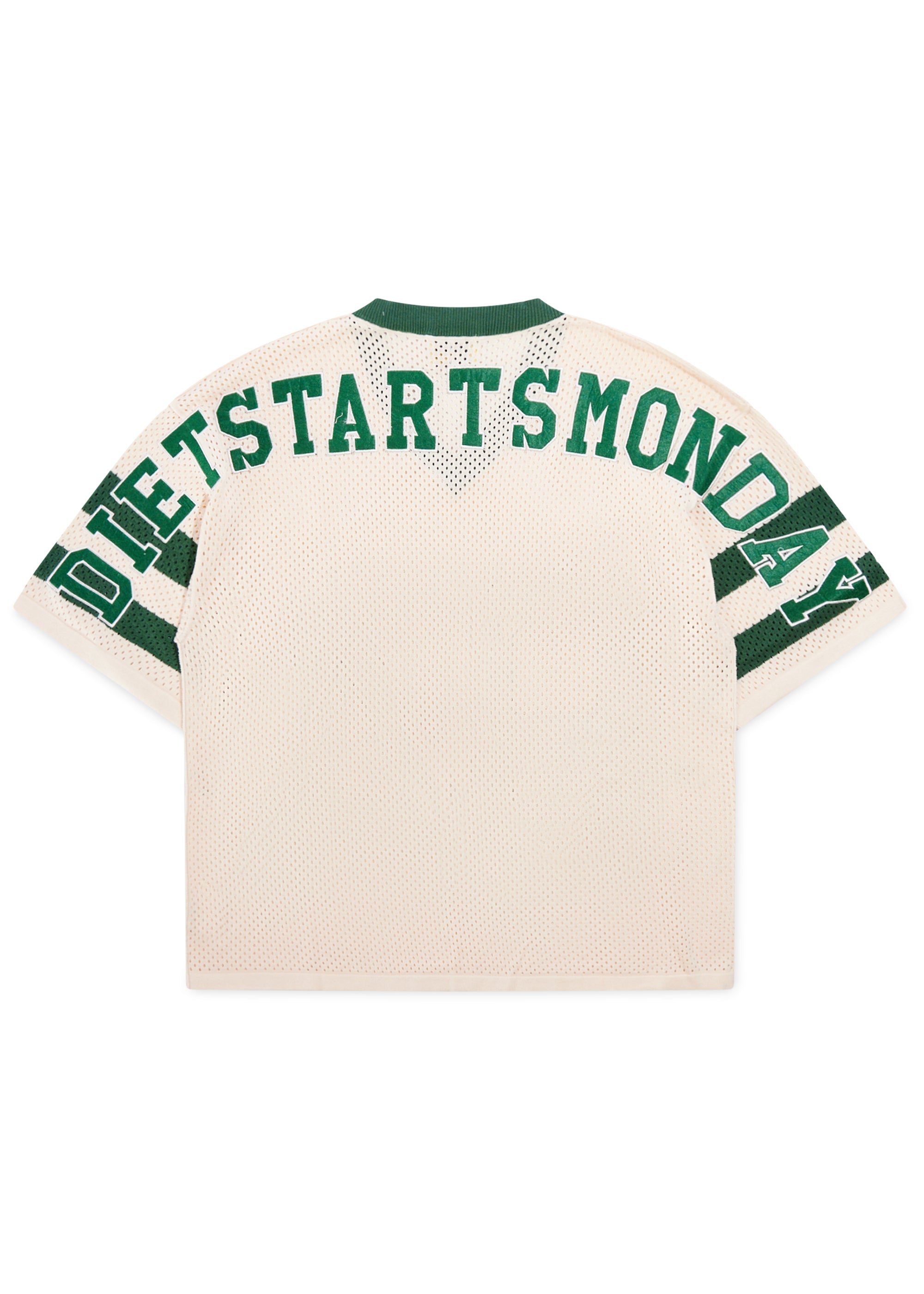 Knit Jersey - Cream/Green Knit Jersey - Cream/Green