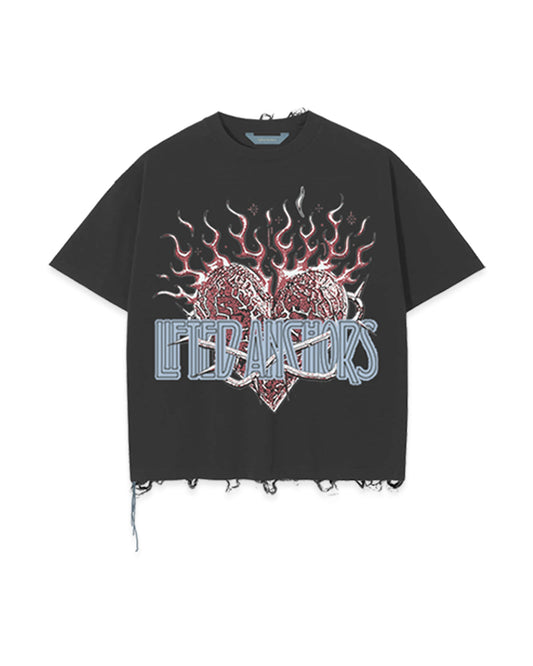 Zeppelin Crop Tee (Black)