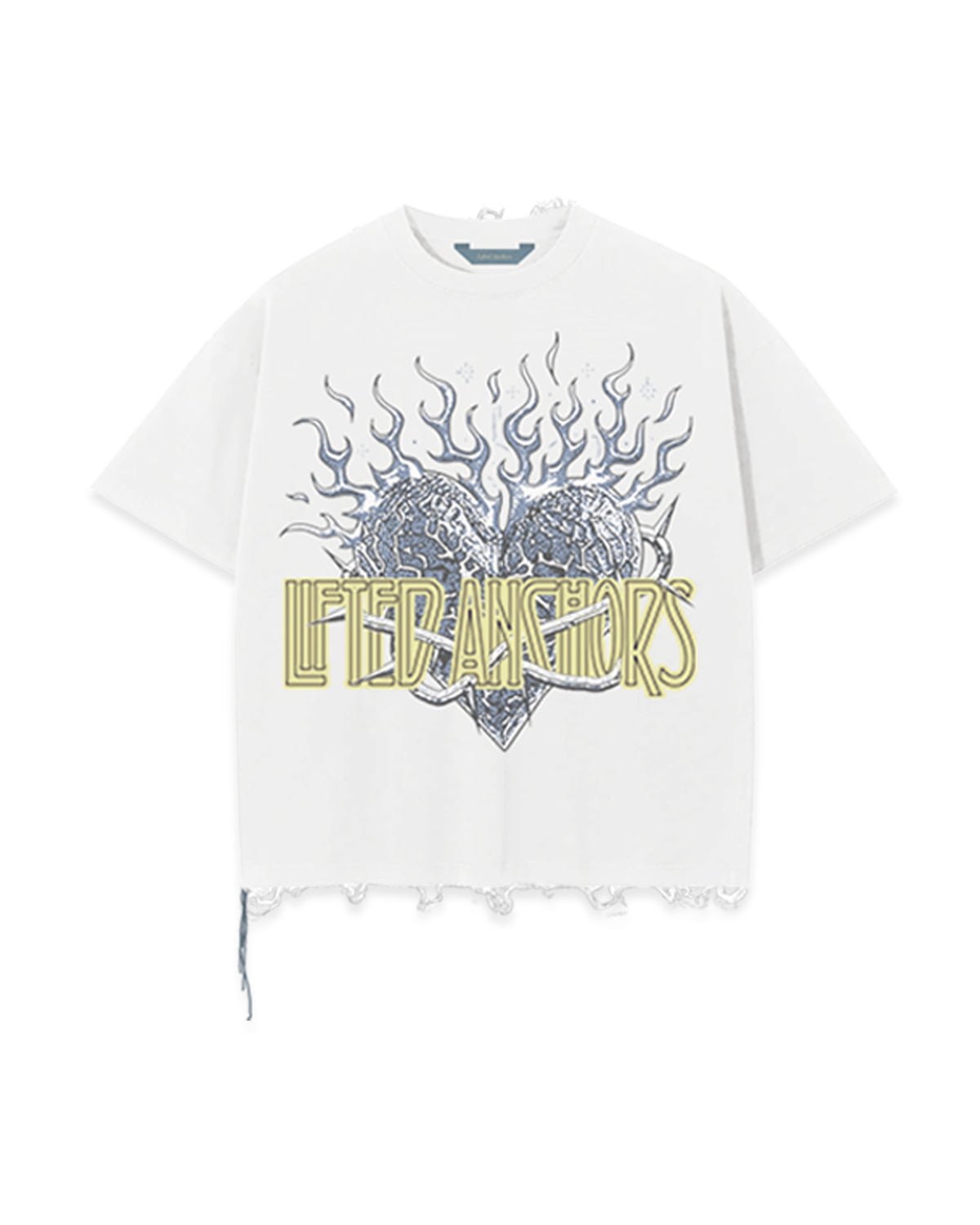 Zeppelin Crop Tee (White) Zeppelin Crop Tee (White)