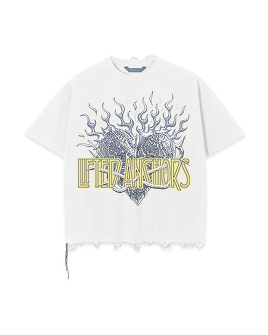 Zeppelin Crop Tee (White)