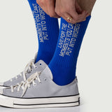 Live Patchwork Sock - Blue Live Patchwork Sock - Blue