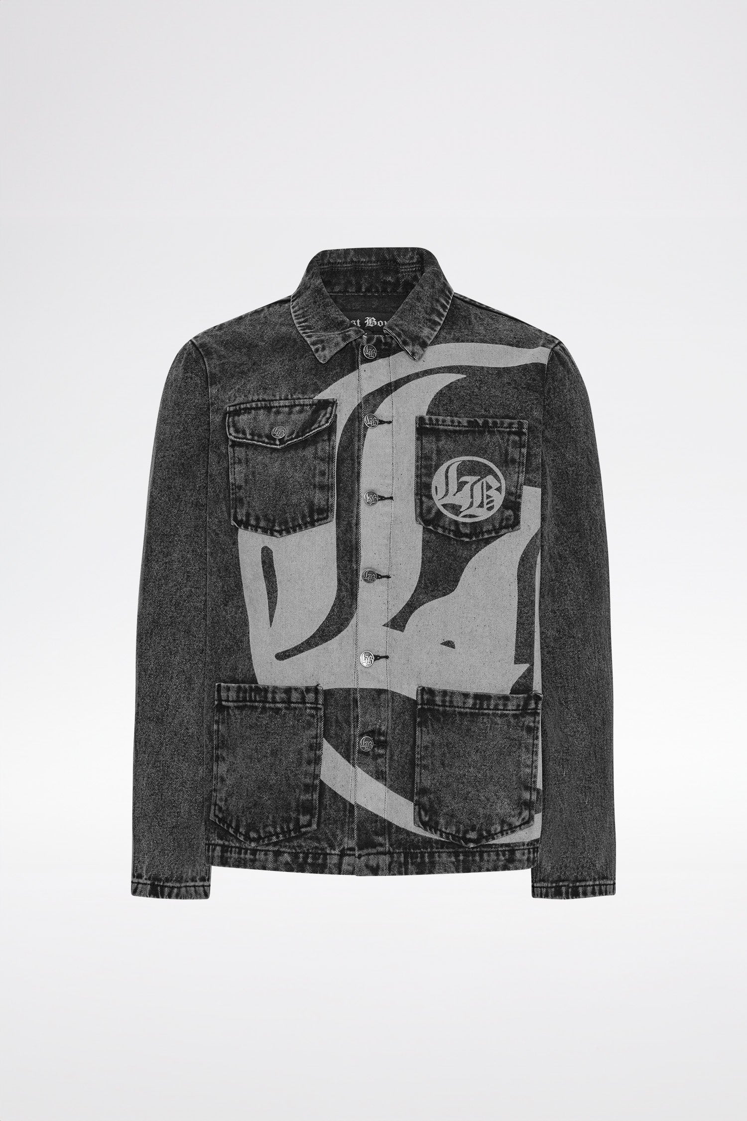 LOGO DENIM JACKET - Black LOGO DENIM JACKET - Black