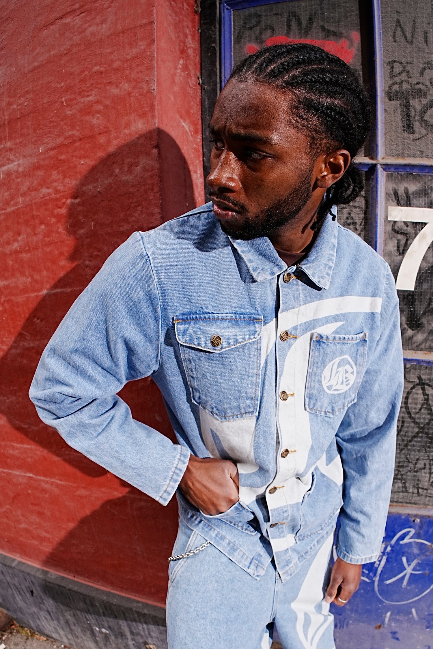 LOGO DENIM JACKET - Light Blue LOGO DENIM JACKET - Light Blue