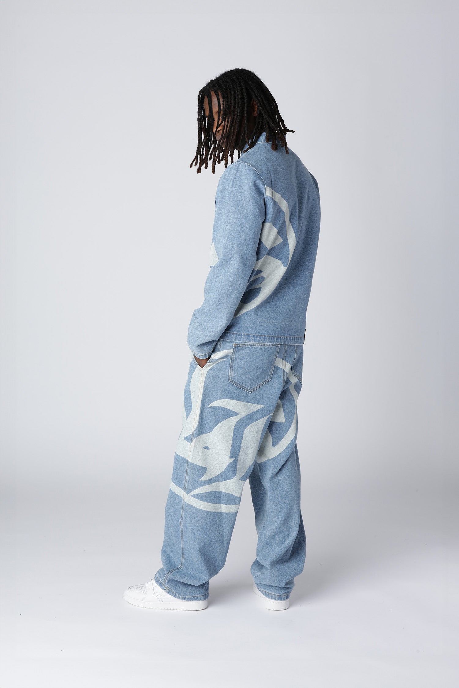 LOGO DENIM JACKET - Light Blue LOGO DENIM JACKET - Light Blue