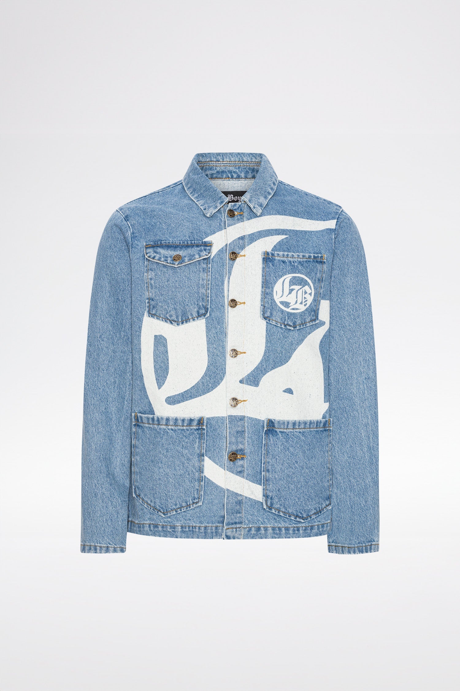 LOGO DENIM JACKET - Light Blue LOGO DENIM JACKET - Light Blue