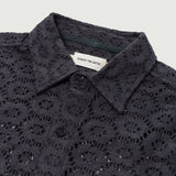 Crochet Button Up - Black Crochet Button Up - Black