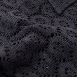 Crochet Button Up - Black Crochet Button Up - Black