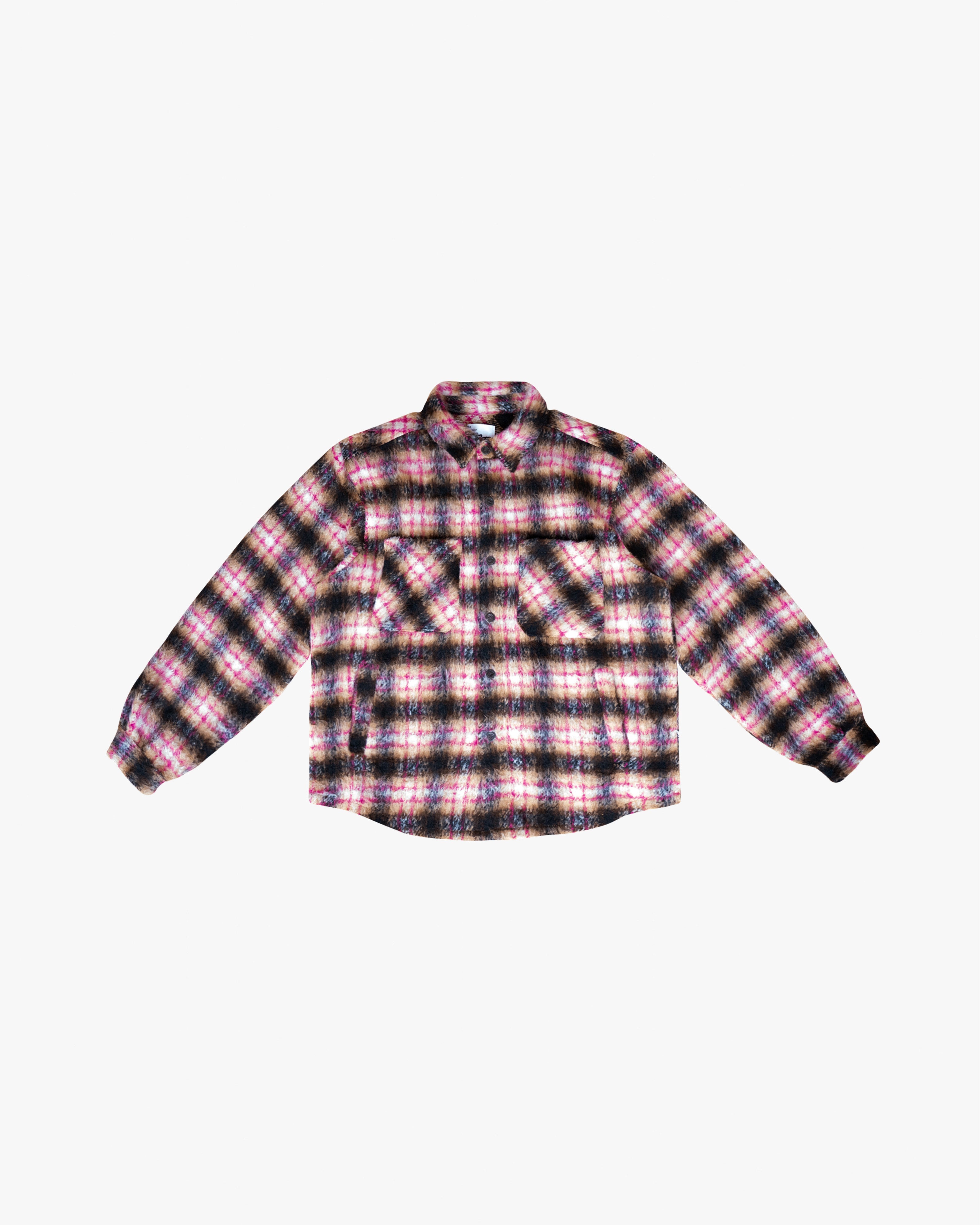 EPTM Side Slit Flannel - Pink EPTM Side Slit Flannel - Pink