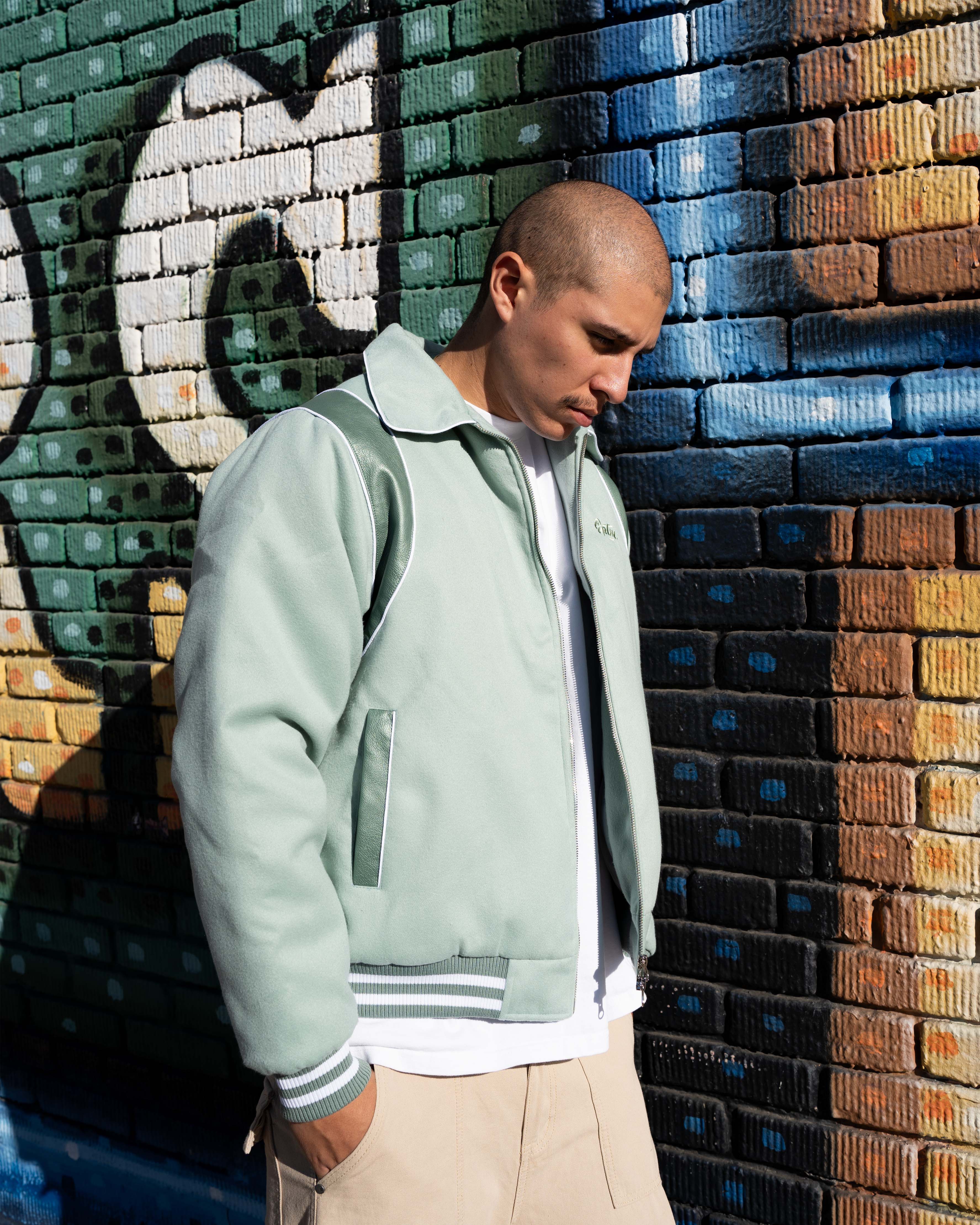 EPTM 23 Varsity Jacket - Sage EPTM 23 Varsity Jacket - Sage
