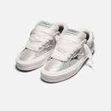 LOGAN PUFF - METALLIC CHROME LOGAN PUFF - METALLIC CHROME