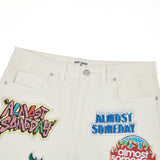 Hendrix Denim Jorts - Cream Hendrix Denim Jorts - Cream