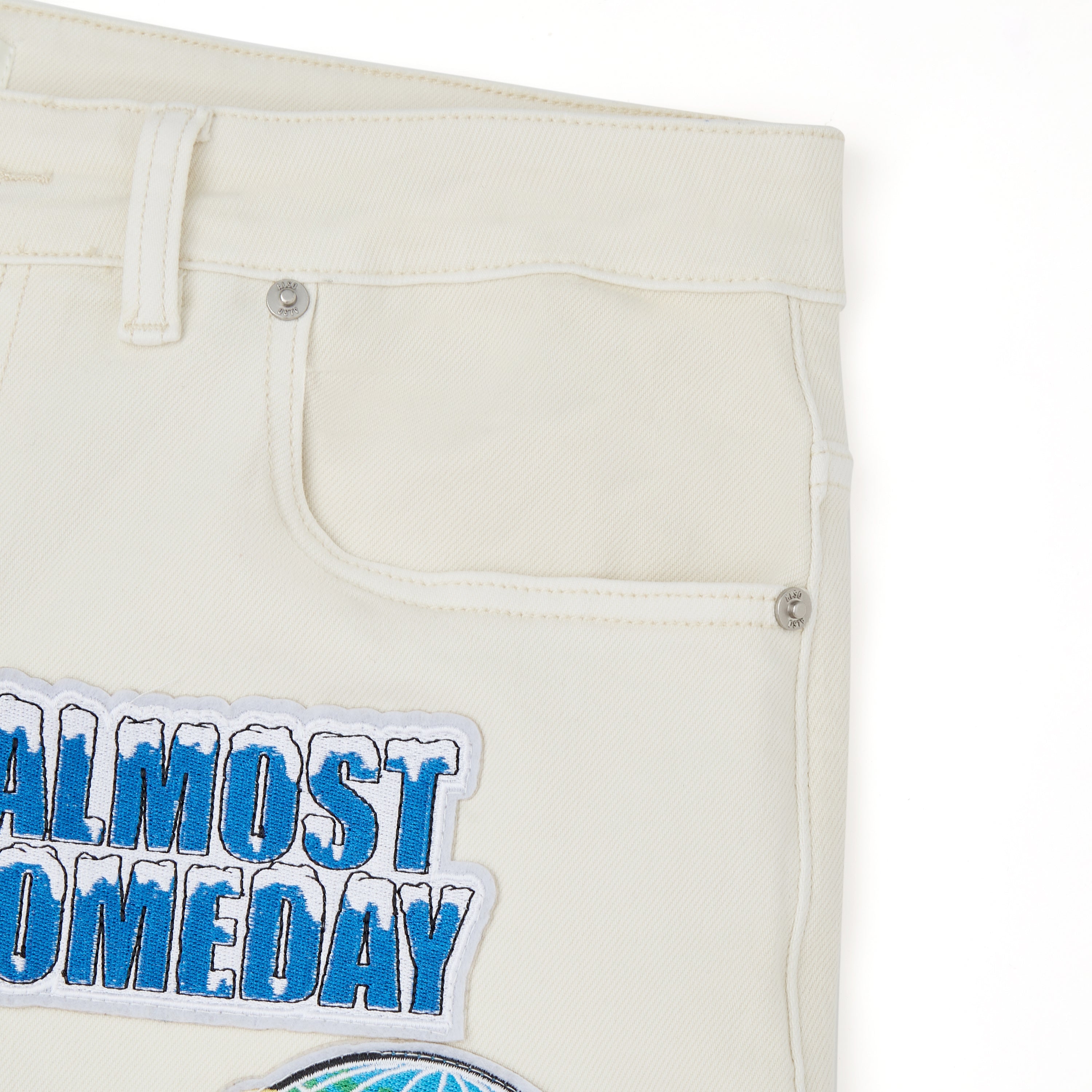 Hendrix Denim Jorts - Cream Hendrix Denim Jorts - Cream