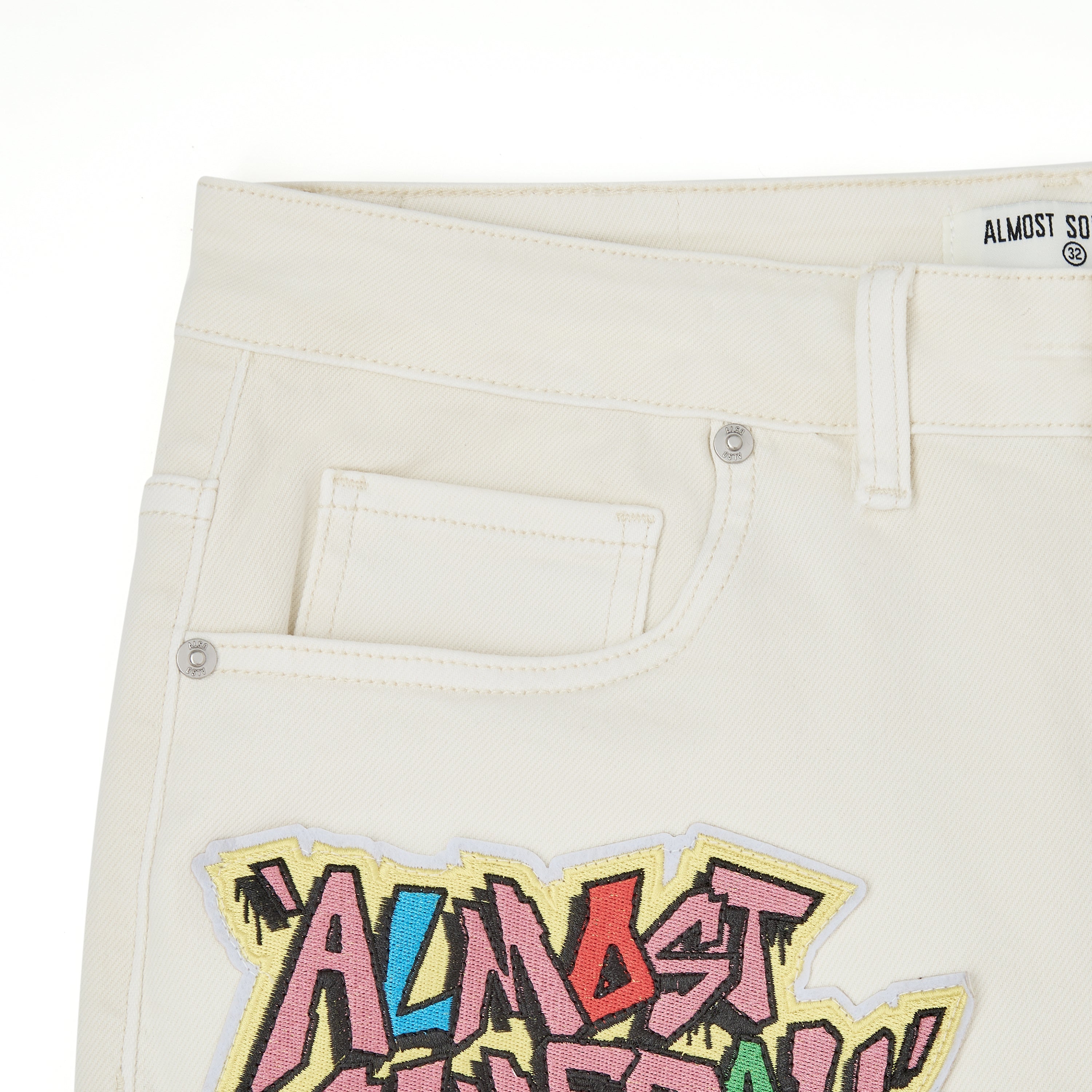 Hendrix Denim Jorts - Cream Hendrix Denim Jorts - Cream