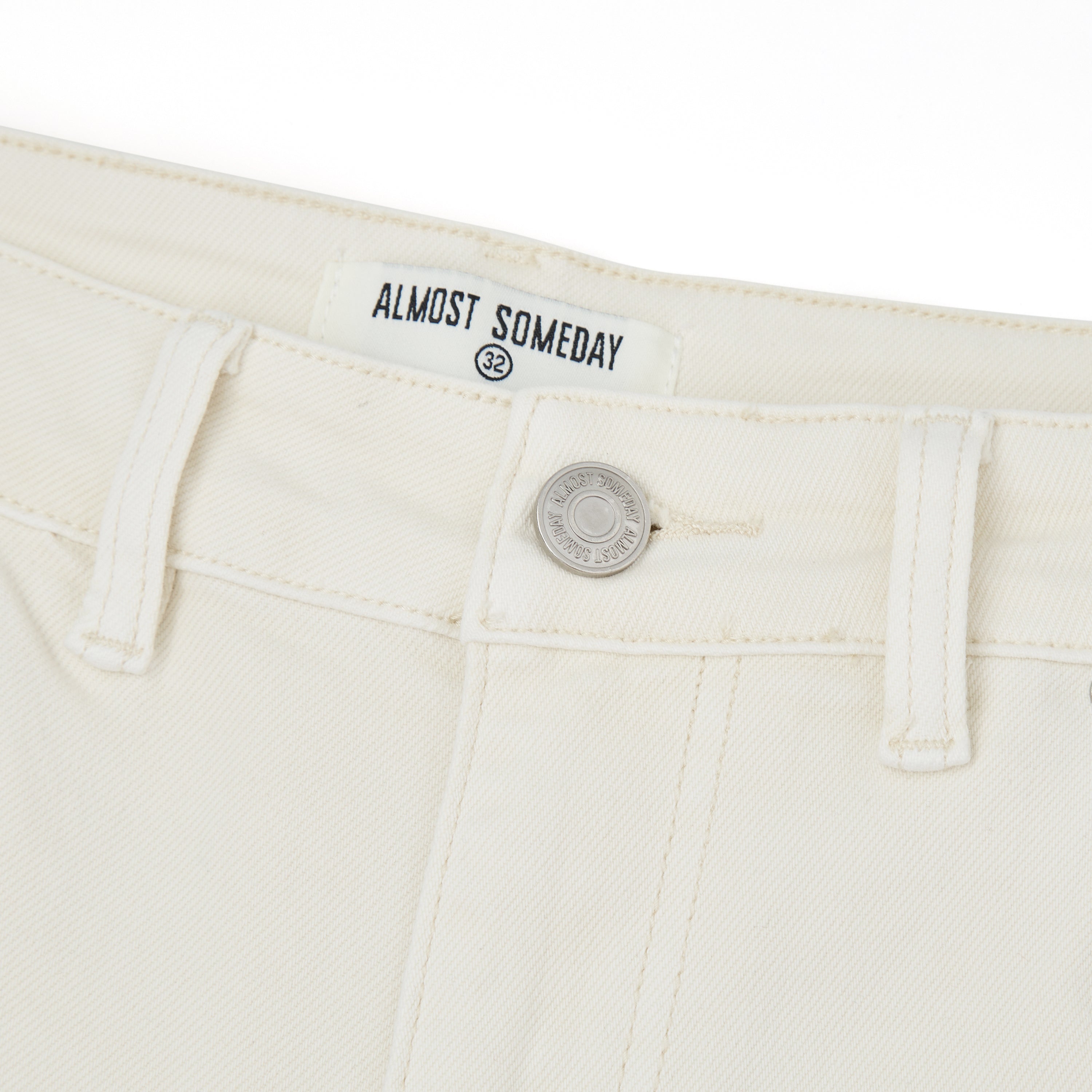 Hendrix Denim Jorts - Cream Hendrix Denim Jorts - Cream