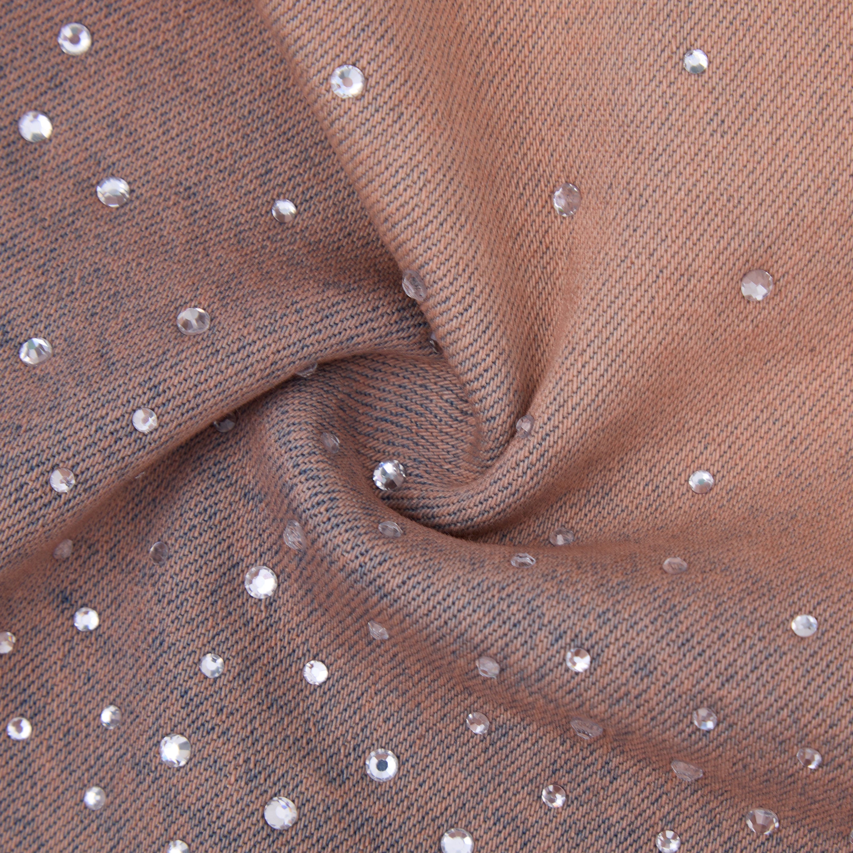 Solomon Rhinestone Denim Jorts - Maroon Solomon Rhinestone Denim Jorts - Maroon