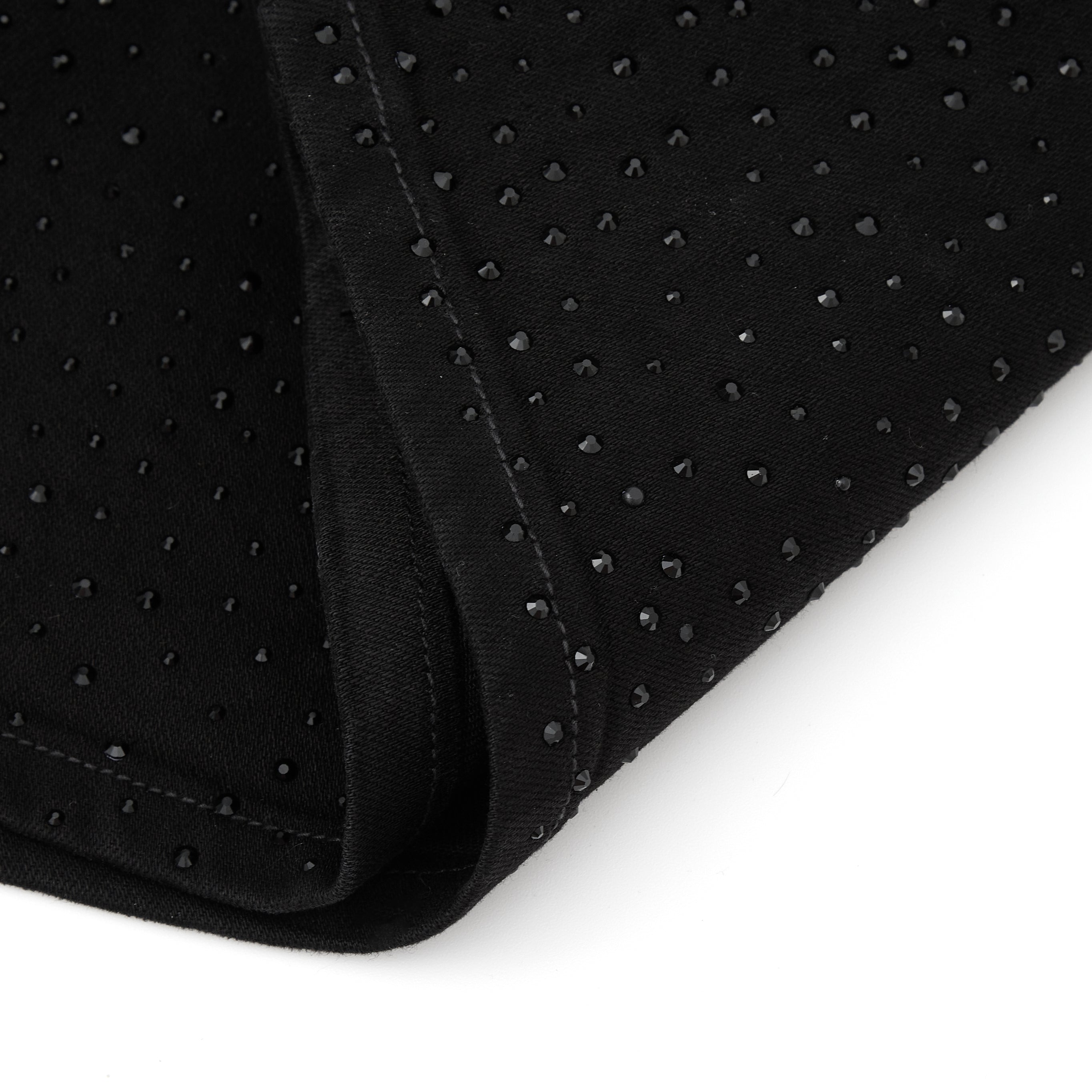 Solomon Rhinestone Denim Jorts - Black Solomon Rhinestone Denim Jorts - Black