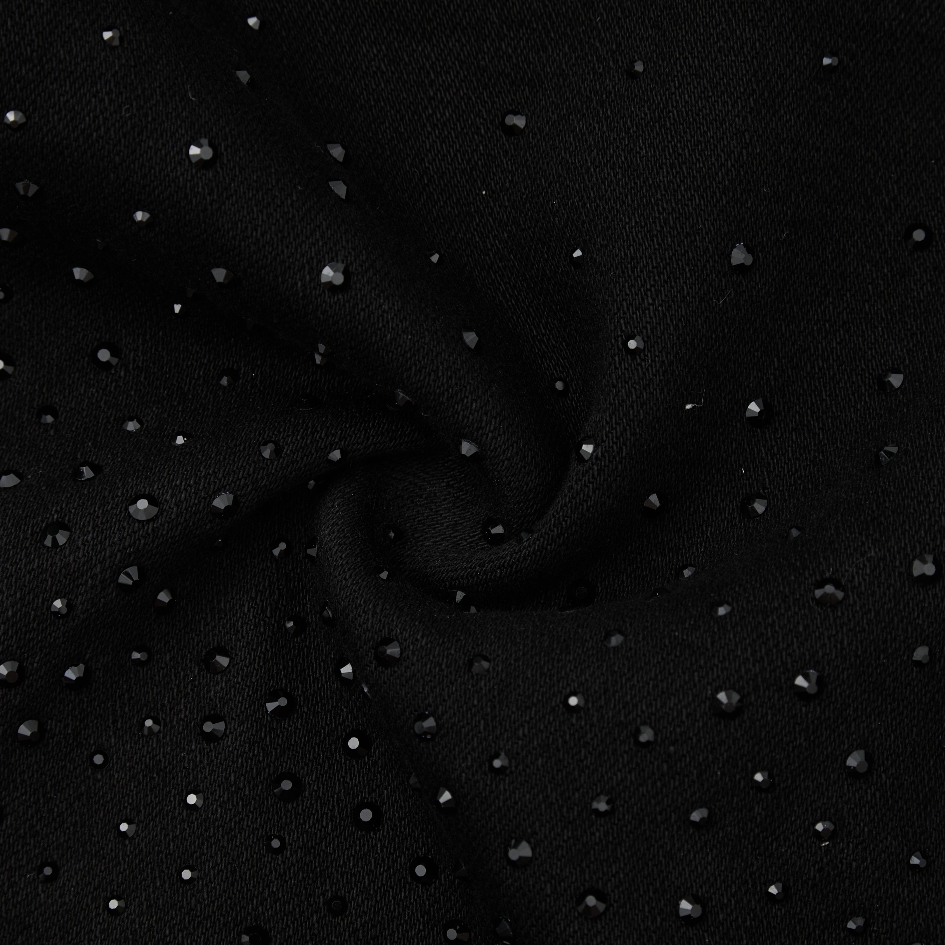 Solomon Rhinestone Denim Jorts - Black Solomon Rhinestone Denim Jorts - Black