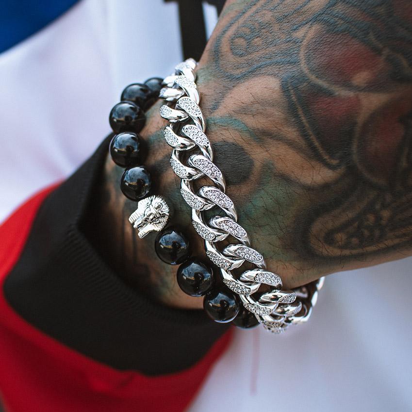 Diamond Cuban Link Bracelet White Gold 10mm Diamond Cuban Link Bracelet White Gold 10mm