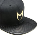 MSTR X Mitchell & Ness Snapback Hat - Champagne Gold & Black MSTR X Mitchell & Ness Snapback Hat - Champagne Gold & Black