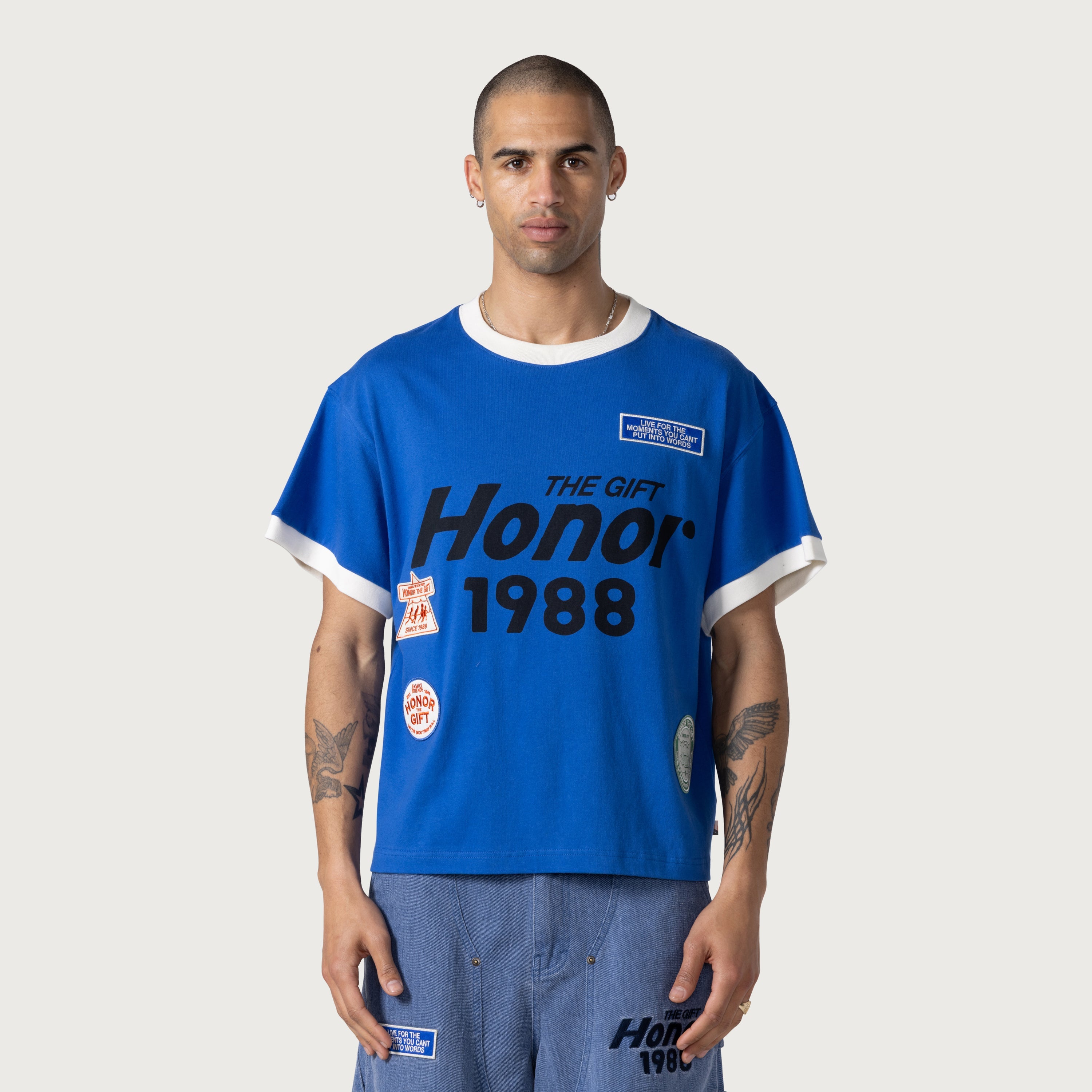 Multi Box T-Shirt - Blue Multi Box T-Shirt - Blue