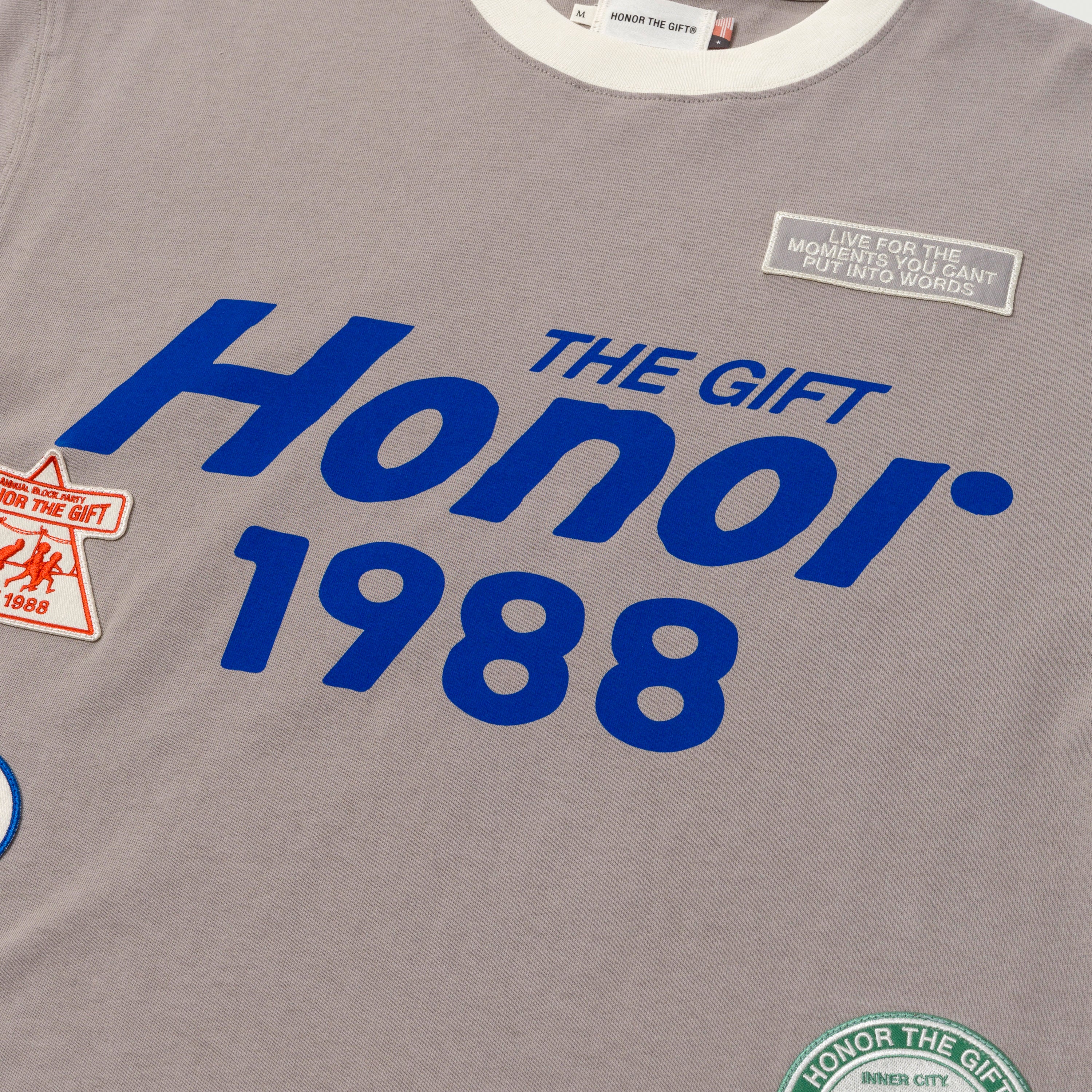 Multi Box T-Shirt- Stone Multi Box T-Shirt- Stone