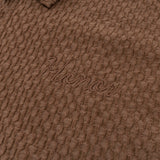 Textured Knit Qtr Zip - Brown Textured Knit Qtr Zip - Brown