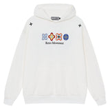 Floral Embroidered Colorblock Hoodie Floral Embroidered Colorblock Hoodie