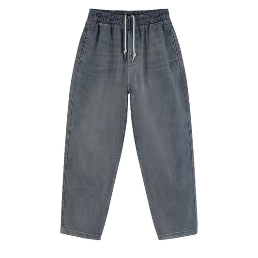 Tapered Drawstring Vintage Jeans