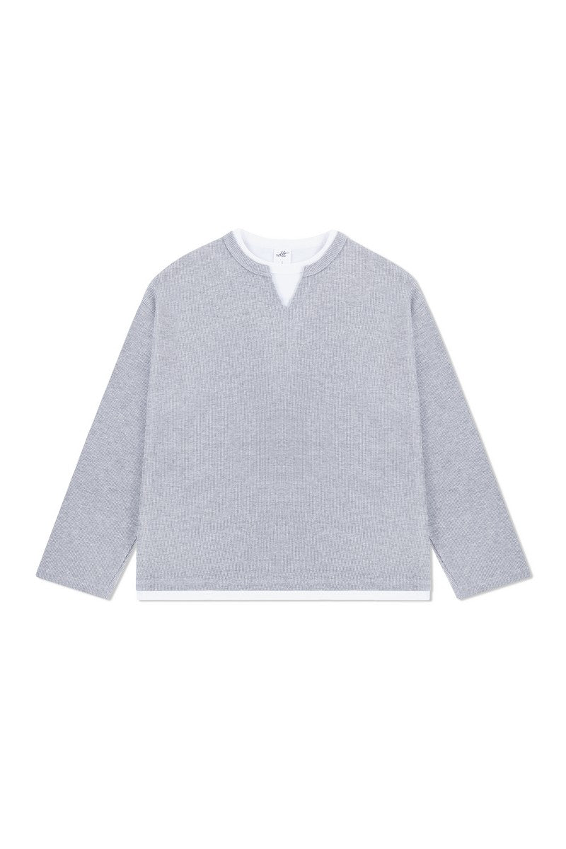 Waffle Layered Henley Long Sleeve Waffle Layered Henley Long Sleeve