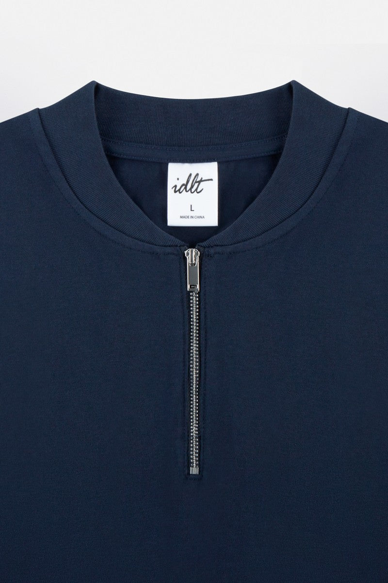 Zip Henley Cotton Tee Zip Henley Cotton Tee