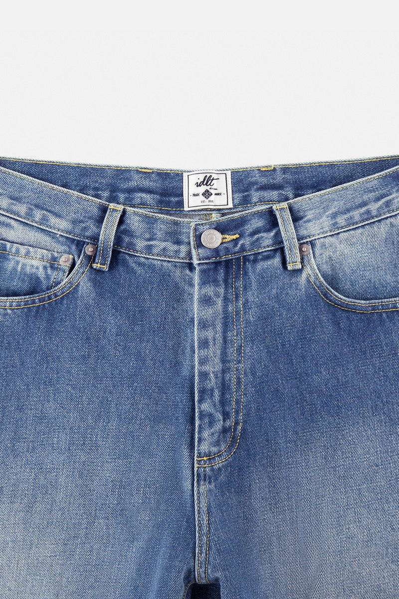 Washed Blade Cut Jeans Washed Blade Cut Jeans