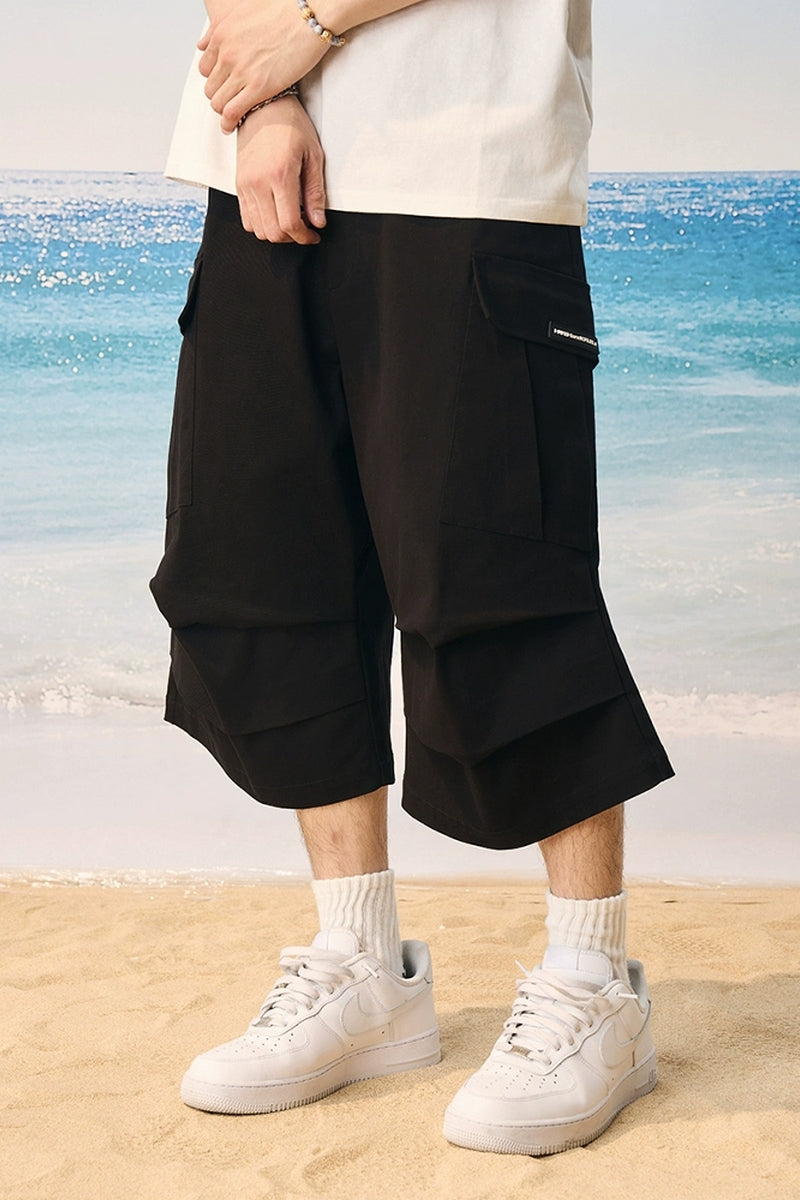 Pleated Pocket Utility Shorts Pleated Pocket Utility Shorts