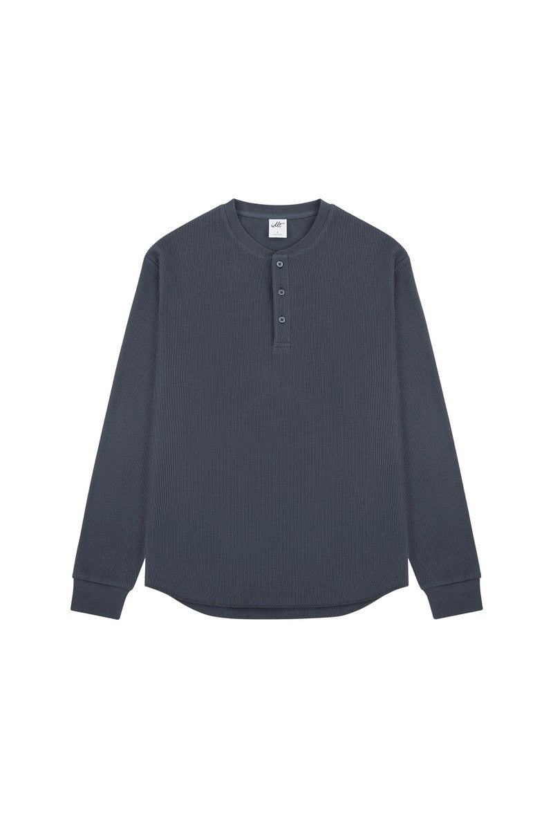 Waffle Henley Long Sleeve Tee Waffle Henley Long Sleeve Tee