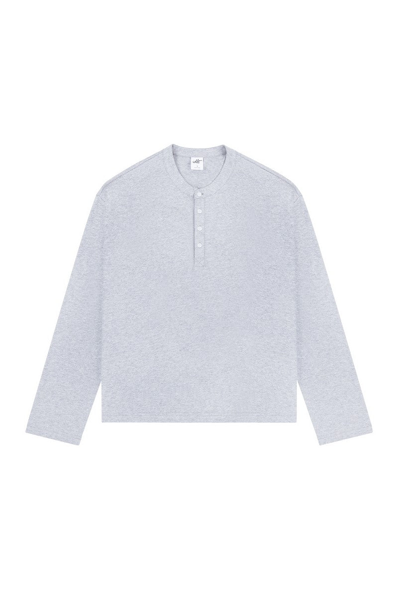 Boxy Henley Long Sleeve Tee Boxy Henley Long Sleeve Tee