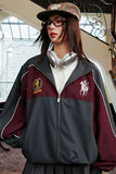 Colorblock Embroidered Sports Jacket Colorblock Embroidered Sports Jacket