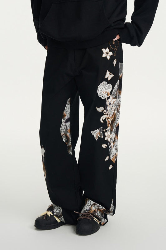 Burnt Lace Twill Logger Pants