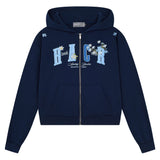 Flower Patchwork Zip Hoodie Flower Patchwork Zip Hoodie