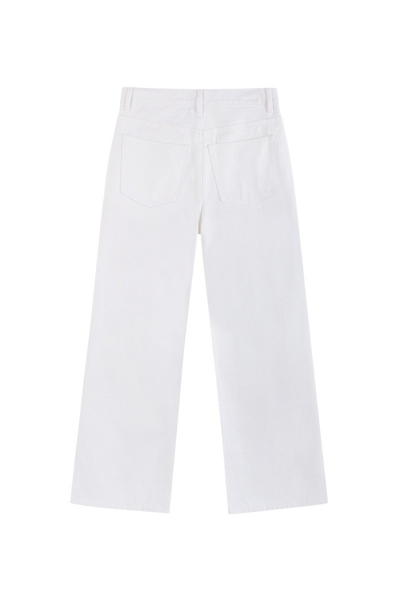 White Flare Washed Jeans White Flare Washed Jeans