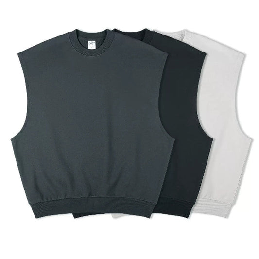 Heavyweight Sleeveless Hoodie Vest