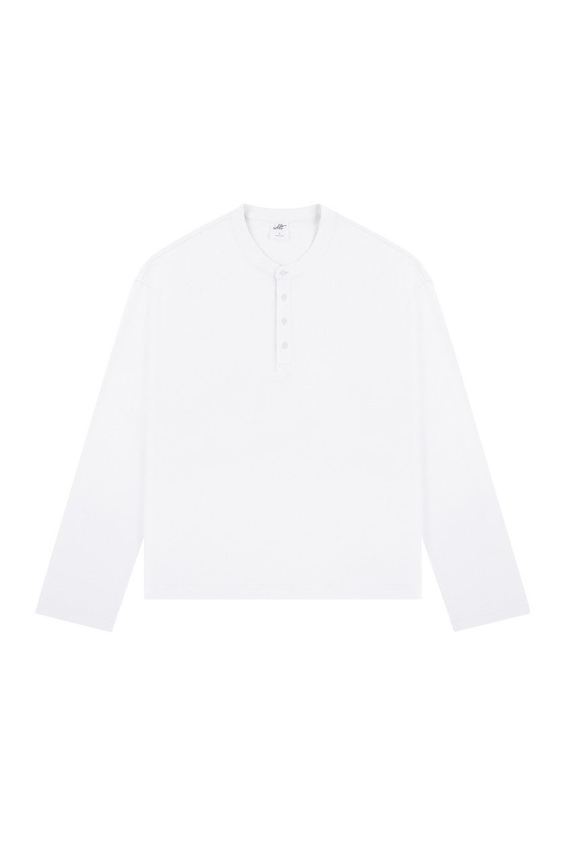 Boxy Henley Long Sleeve Tee Boxy Henley Long Sleeve Tee