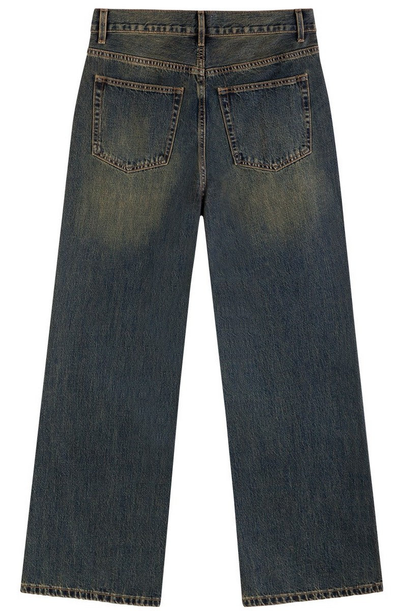 Washed Flare Whisker Jeans Washed Flare Whisker Jeans