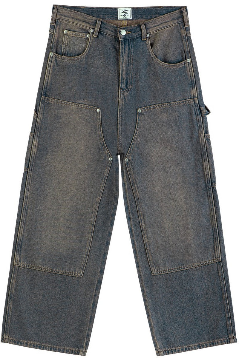 Washed Flare Work Jeans Washed Flare Work Jeans