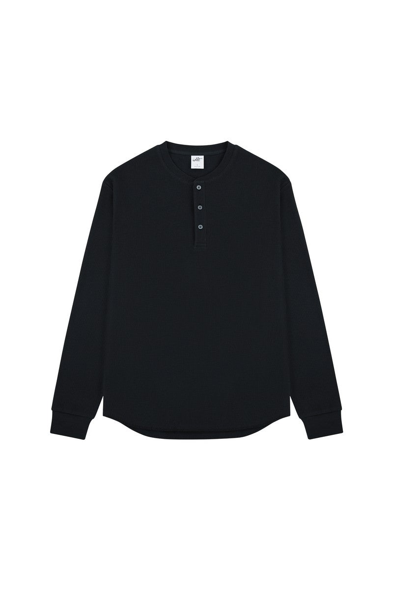 Waffle Henley Long Sleeve Tee Waffle Henley Long Sleeve Tee
