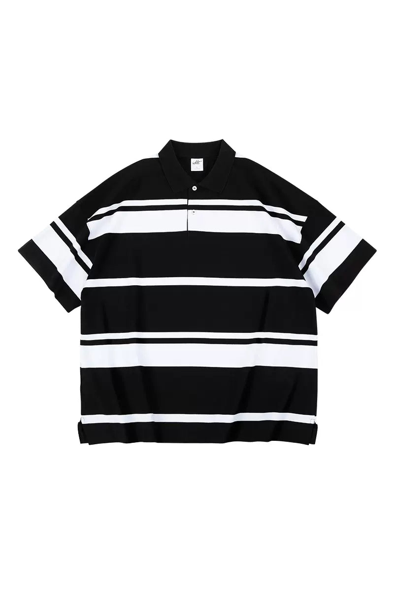 Heavyweight Striped Polo Shirt Heavyweight Striped Polo Shirt