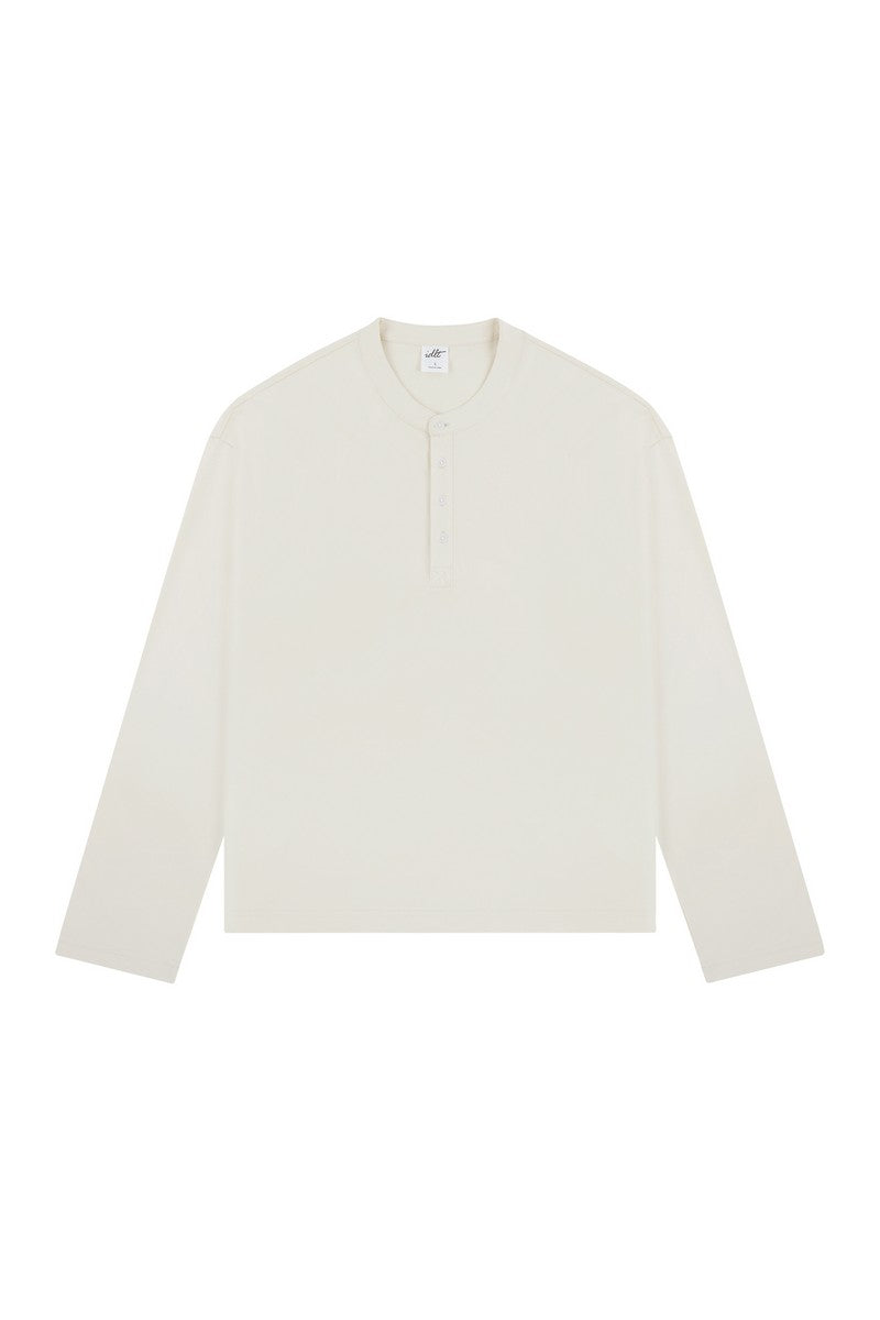 Boxy Henley Long Sleeve Tee Boxy Henley Long Sleeve Tee